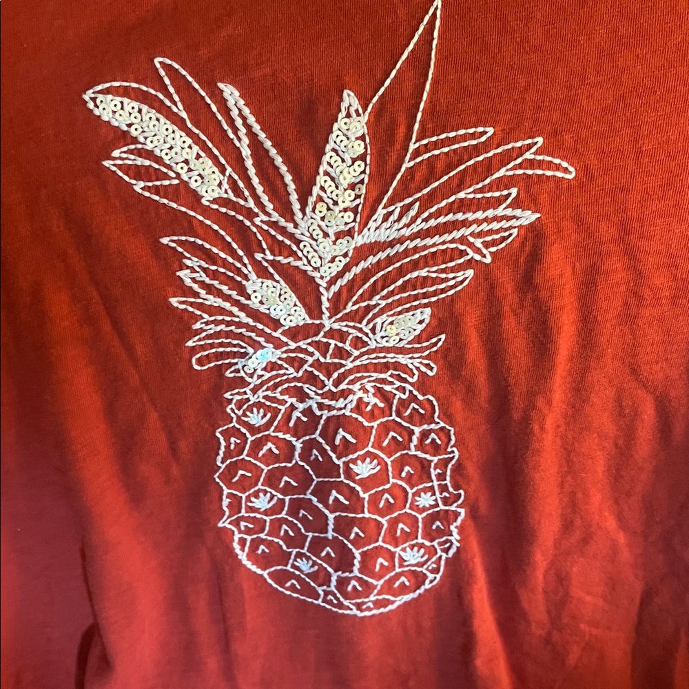J. Crew Rust color Collector Tee - Picture 2 of 3